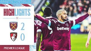 West Ham 2-0 Bournemouth | Benrahma Penalty Seals Win  | Premier League Highlights