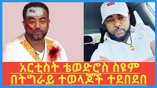 Tewdros Seyoum | አርቲስት ቴወድሮስ ስዩም በትግራይ ተወላጆች ተደበደበ | ቴወድሮስ ስዩም | eregnaye