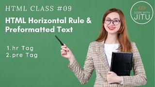 HTML Preformatted text & Horizontal Rule Tag Tutorial in Hindi