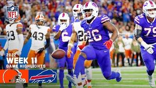 Cleveland Browns vs. Buffalo Bills | 2022 Week 11 Game Highlights