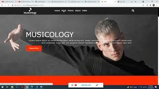 Fully Responsive Websites /Template in html css bootstrap MUSICOLOGY