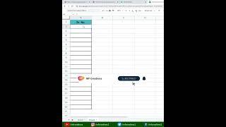 How to Auto Fill Number Series through Function in Excel | Short Excel Tutorials #shorts #short