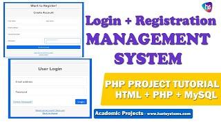 PHP Project Tutorial - Make Login and Register Form Step by Step Using PHP and MySQL Database