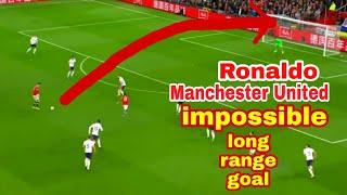 Cristiano Ronaldo Manchester United Impossible long distance goal ???????? 2022 #shorts