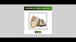 Random Cat Image Generator App with React Hooks & Redux for beginners - React Micro Project