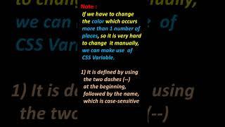 CSS Advance : CSS Variables | What is CSS variables and how to use them in Webpages | HTML, CSS & JS