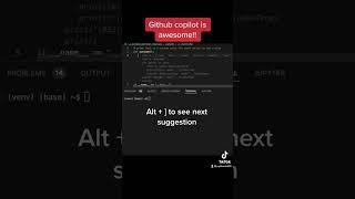 GitHub copilot is awesome! #python #coding @Code @GitHub @Microsoft #shorts #pythonprogramming