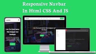 Responsive Navbar In HTML CSS and JavaScript | Responsive Navbar Tutorial | Web Development Tutorial