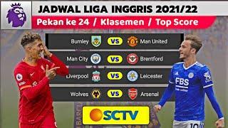 Jadwal Liga Inggris 2022 Pekan 24 Live SCTV - Burnley vs Man United | Liverpool vs Leicester