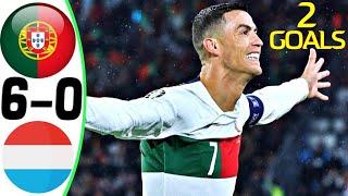 Portugal vs Luxembourg 6-0 - All Goals and Highlights - 2023 ???? Ronaldo 2 Goals