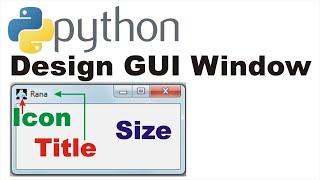 Python Coding GUI Window Title Icon Size | Lunar Computer College