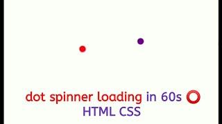 create spinner loading in 60s ⭕ html css #shorts #short