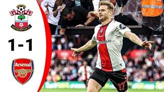 Southampton vs Arsenal 1-1 Extended Highlights & All Goal 2022/23