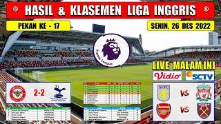 Hasil Liga Inggris Tadi Malam ~ BRENTFORD vs TOTTENHAM ~ Klasemen Liga Inggris 2022 Terbaru