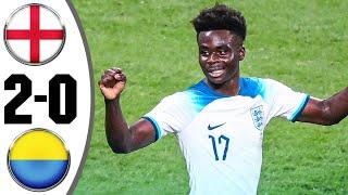 ⚽️ Saka goal: England vs Ukraine (2-0) All Goals & Extended Highlights HD