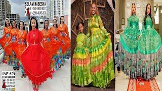 #shorts #ethiopian traditional design #habesha kemis#Shufan modern style dress