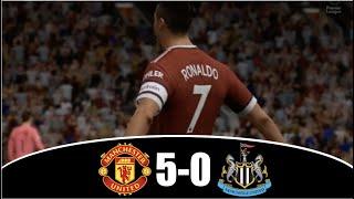 Manchester United vs Newcastle United 5-0 | Cristiano Ronaldo Debut vs Newcastle | Ronaldo Hattrick