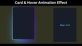 Animated Card Design & Hover Effect | Html | Css | Future exam | #futureexam