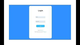 How to make login page | Login UI UX HTML| learn HTML | Design to code