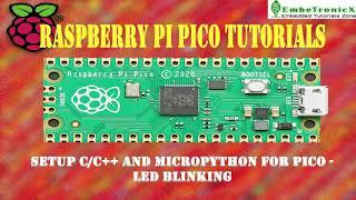 Raspberry PI PICO Tutorials (Part 1) - Pico Setup and Blinky Program in C and MicroPython  (Windows)