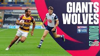 Highlights | Huddersfield Giants v Warrington Wolves, Round 26, 2022 Betfred Super League