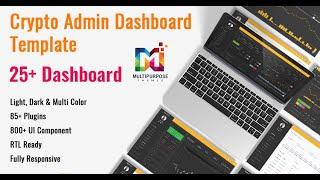 Bitcoin CryptoCurrency Template Bootstrap Dashboard with Light LTR Theme