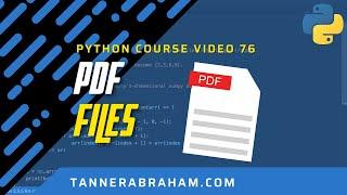 Working with PDF Files in Python using PyPDF2 and Tabula