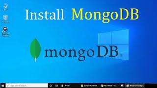 Install MongoDB 5.0.9 on Windows 10