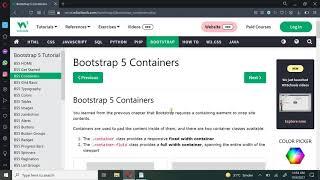 Bootstrap 5 Get Started, Containers | Easy Coding