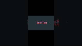 spilt text effect using HTML5 CSS3 #shorts