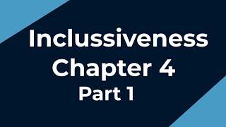 Inclusiveness Chapte 4 part 1 For Freshman Students