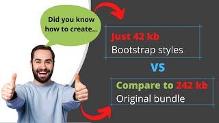 Create Small Bootstrap Styles Bundle with Webpack | 1 Minute CSS Tutorials
