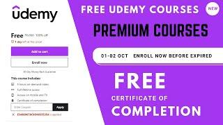 35 Premium Free Udemy Courses | 01-02 Oct  | Free Certificates | Skills Matter | 2021