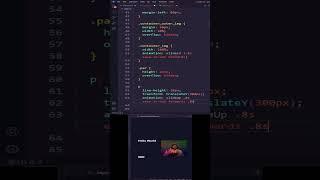 CSS Transform Fade Animation html #shorts