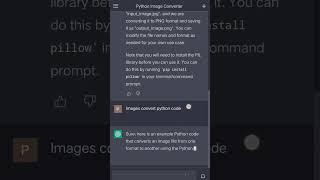 image converter python code #chatgpt #python #chatgptexamples