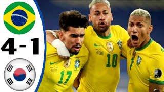 Brazil Vs Korea Republic 4-1 Extended Highlights & All Goals 2022