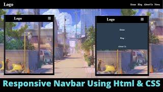 How To Make Responsive Navbar In Html , CSS & Bootstrap Tutorial