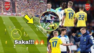 England vs Ukraine (2-0) Highlights,Saka Goal & floors Mudryk????Arsenal Saka,Zinchenko,Ramsdale mee