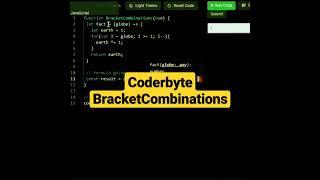 bracket combinations coderbyte | javascript tutorial #shorts #html #javascript