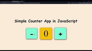 Creating a Simple Counter in JavaScript Tutorial