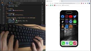 ASMR Programming - Coding IOS (IPhone) Screen - No Talking