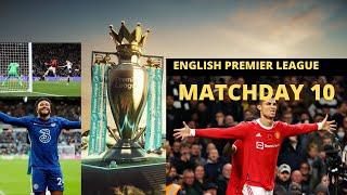 English Premier League Matchday 10 Results & Standings