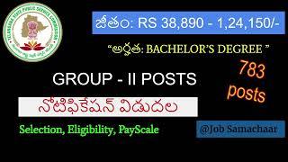 TSPSC గ్రూప్ II నోటిఫికేషన్ || TSPSC GROUP II NOTIFICATION