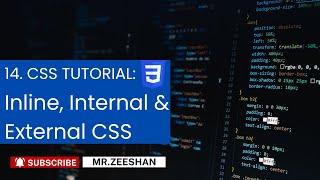 CSS Tutorial: Inline, Internal & External CSS | Web Development Tutorial For Beginners