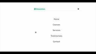 Complete Responsive Online Education Website Design Using [ HTML CSS JQUERY ] Step By Step