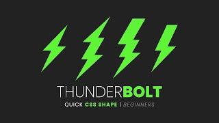 Thunderbolt   CSS Lightning Shape Tutorial for Beginners 2022 | Online Tutorials