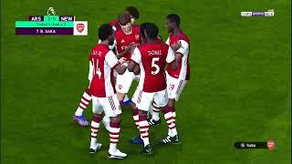 New Castle vs Arsenal 2-0 | EN VIVO 2022 | Premier League Live | Pes 21 Gameplay