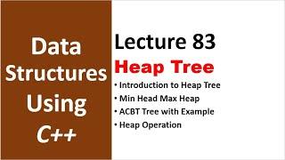 Introduction to Heap Tree with Examples | Min Heap Max Heap | Data Structures and Algorithms - 83