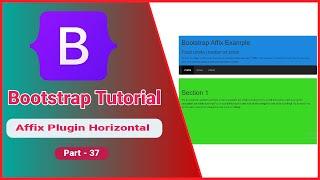 bootstrap affix plugin horizontal | bootstrap affix plugin horizontal example | part 37