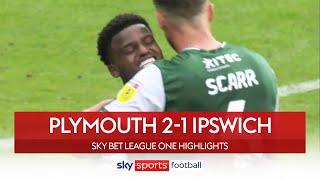 Whittaker hits winner to send Argyle top | Plymouth 2-1 Ipswich | EFL League One Highlights